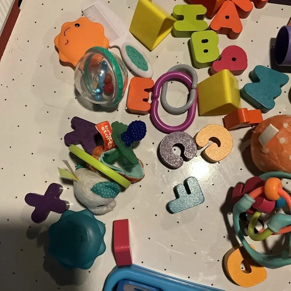 Baby Toddler Shapes Sorter Lot Of 51 Various Replacements Shapes Letters Cubes